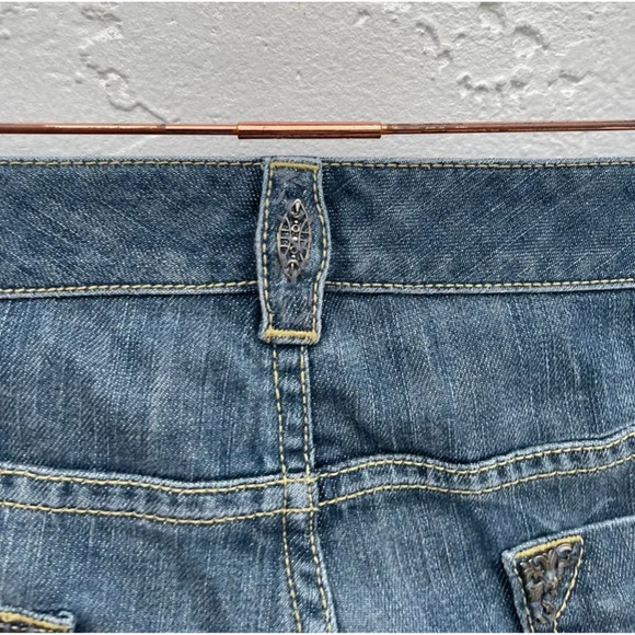 Elie Tahari Womens Mid Rise Bootcut Leg Denim Jeans Blue Sz L/XL - Picture 10 of 13